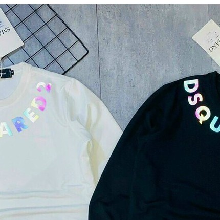 Áo Thun Tay Lỡ phản quang DSQ2 phản quang kiểu cổ tròn Sweater unisex trẻ trung, cá tính Phản Quang 7 Màu Đa Sắc | BigBuy360 - bigbuy360.vn
