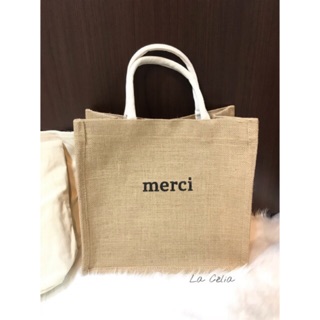 < SẴN>Túi Cói MERCI Hàng loại 1 ẢNH THẬT