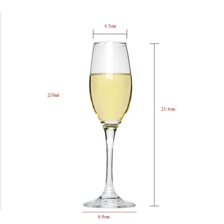 Ly champagne Flute chân cao 210ml EJ3096 DELI