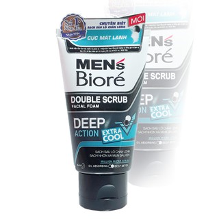 Men's Biore Tác Dụng Kép Sạch Sâu - Cực Mát Lạnh 100gr