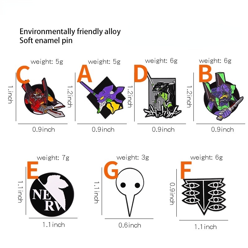 Huy Hiệu Cài Áo Bằng EVA Tráng Men Họa Tiết Hoạt Hình Anime Akira