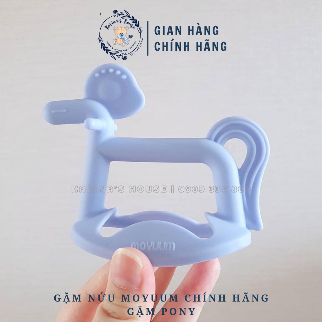 [Sẵn] Gặm nướu Moyuum Silicon Hàn Quốc (Gặm Sao/ Gặm Pony/ Gặm Chim) chính hãng cho bé từ 3 tháng