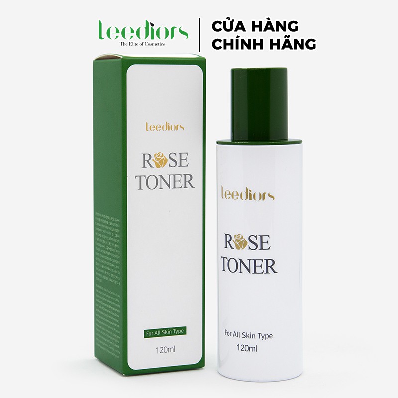 Nước hoa hồng Leediors Rose Toner for All Skin type 120ml Dưỡng Ẩm Sáng Da LD03