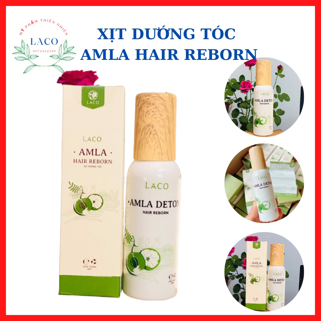 Xịt dưỡng tóc,ngăn ngừa tóc xơ rối gãy rụng Amla Hair Reborn giúp chắc khỏe từ chân tóc, cho mái tóc mềm mượt đen bóng