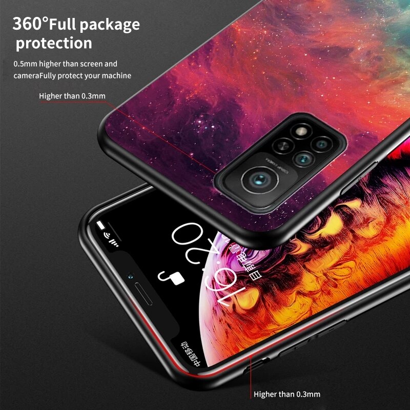 Ốp Lưng Tích Hợp Kính Cường Lực Họa Tiết Độc Đáo Cho Xiaomi Mi 10t Pro 5g
