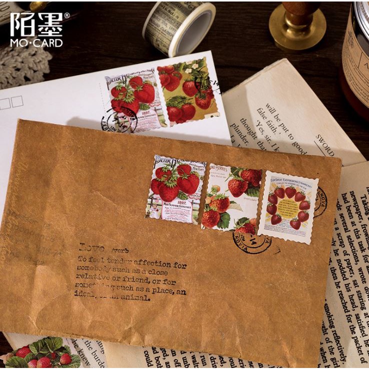 Bộ 46 Sticker Dâu Tây Siêu Đáng Yêu E129