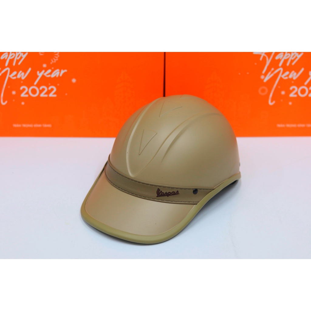 Mũ Bảo Hiểm Lưỡi Trai VESPA Có Lỗ Phía Sau