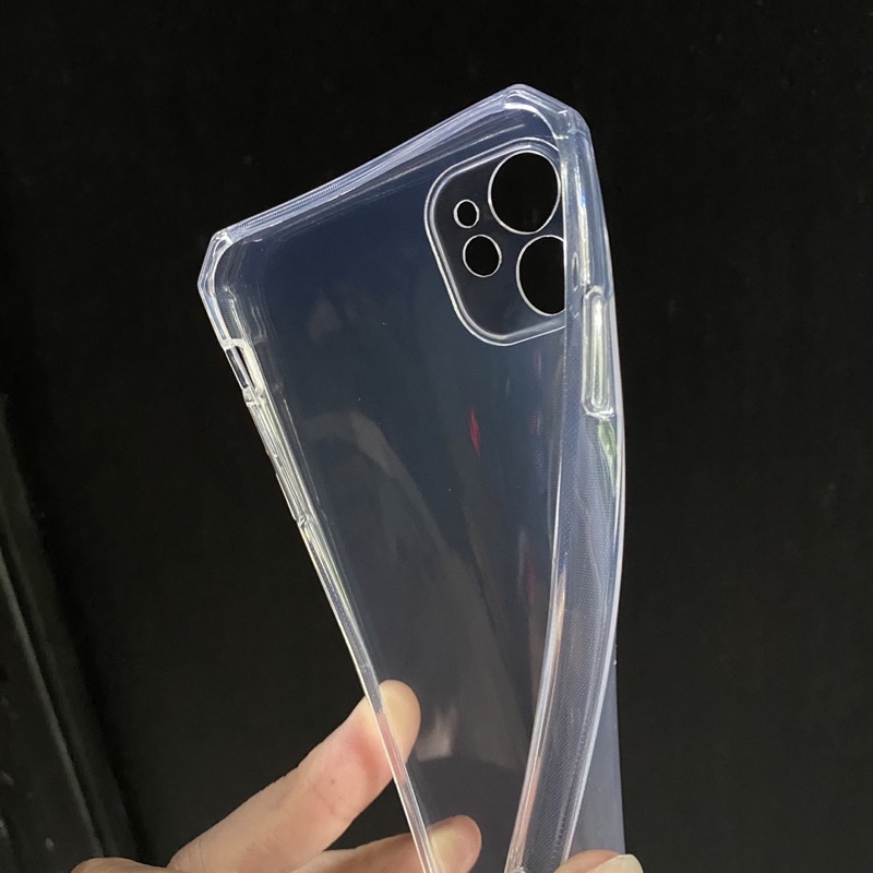 ốp lưng ip viền vuông trong suốt bảo vệ camera đủ dòng