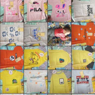 Combo 3c áo phông cotton hàng quảng châu cho bé