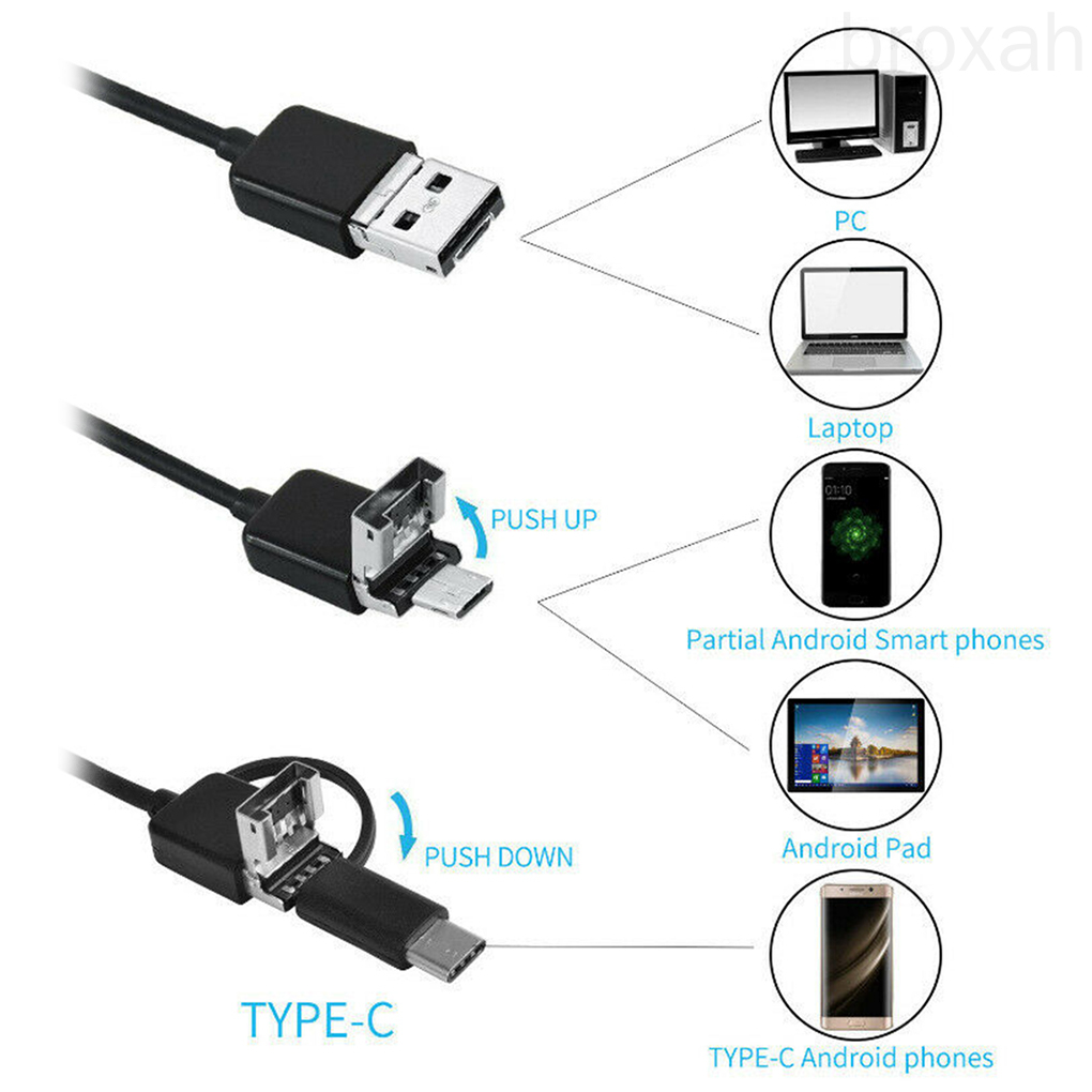 Camera Nội Soi Ip67 Chống Nước Jack 5.5mm Có Đèn Led