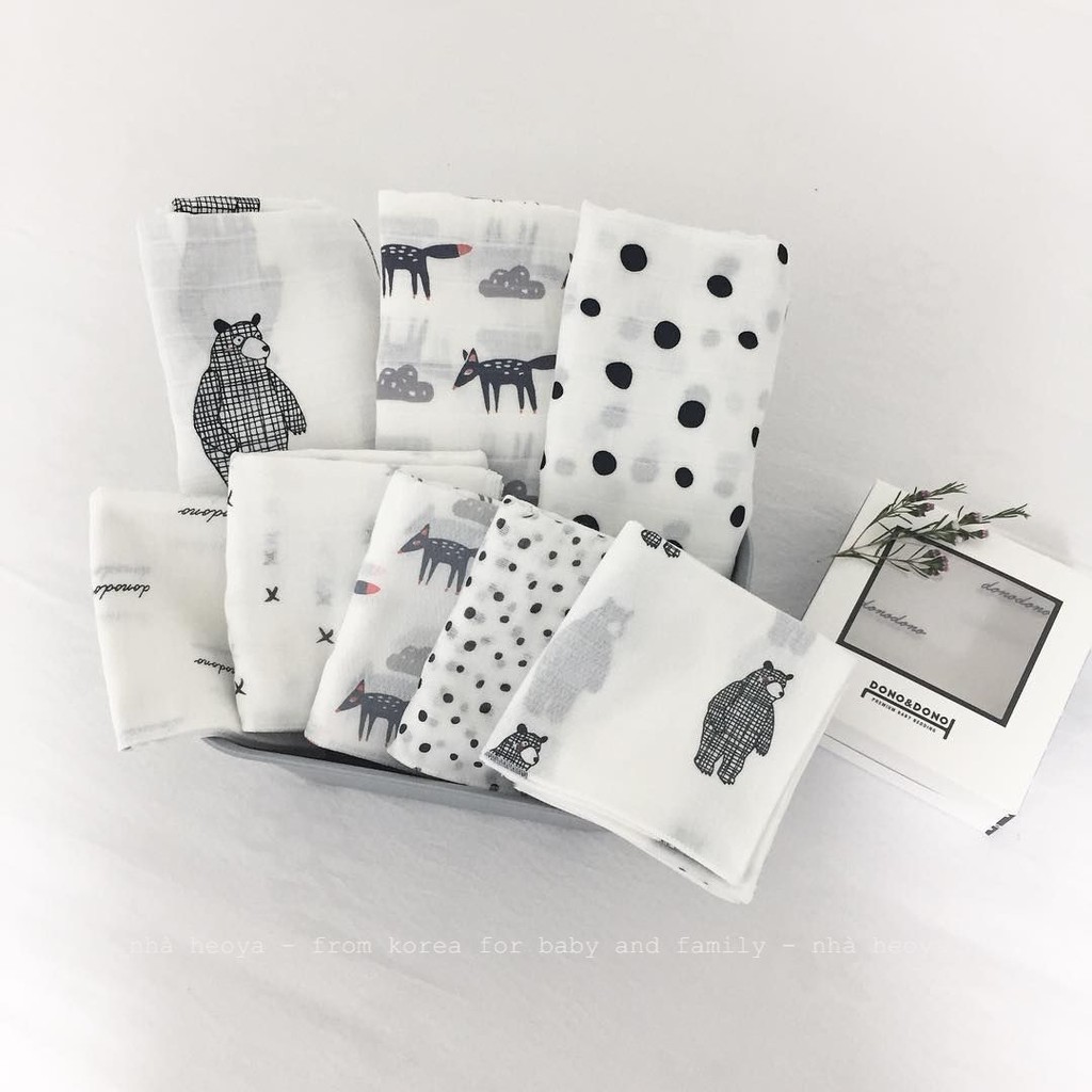 SET 10 KHĂN SỮA CHO BÉ DONODONO