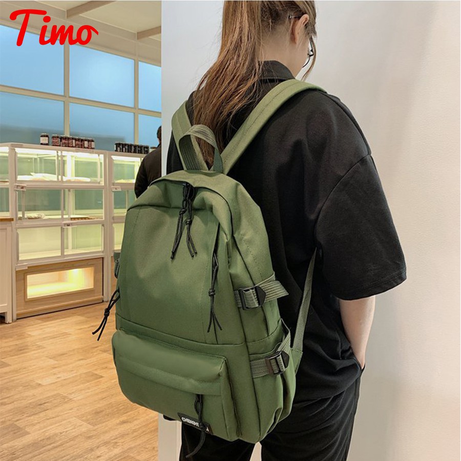 Balo đi học Balo thời trang ulzzang nữ nam phong cách hàn quốc unisex Vải canvas Nhiều Ngăn Đựng laptop ULZ002