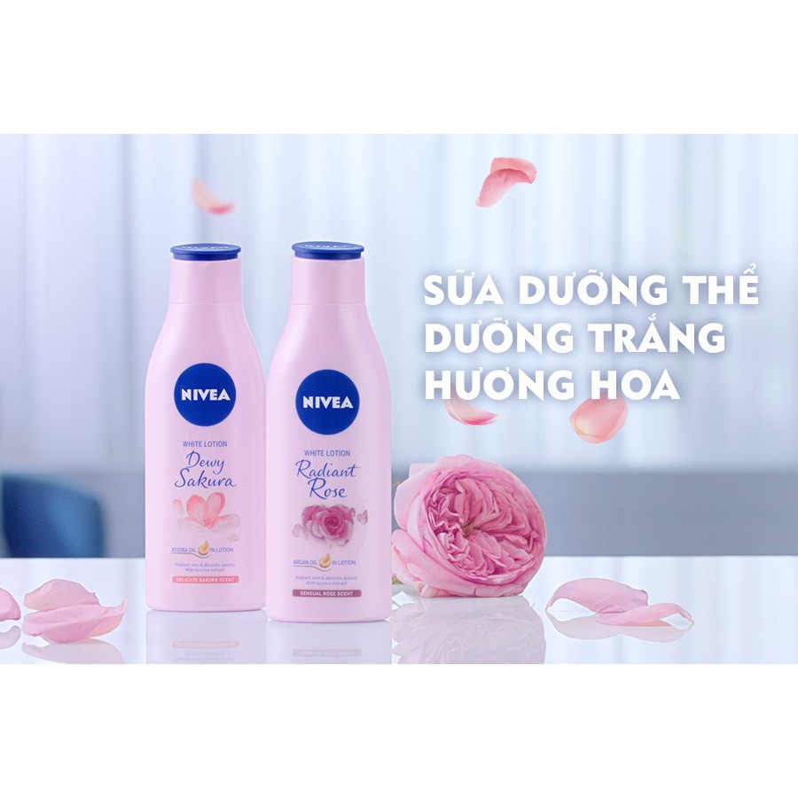 Sữa dưỡng thể Nivea Radiant rose/sakura