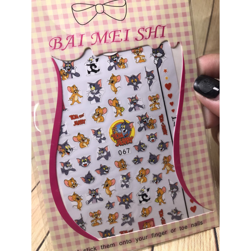 STICKER dán móng mã số 80