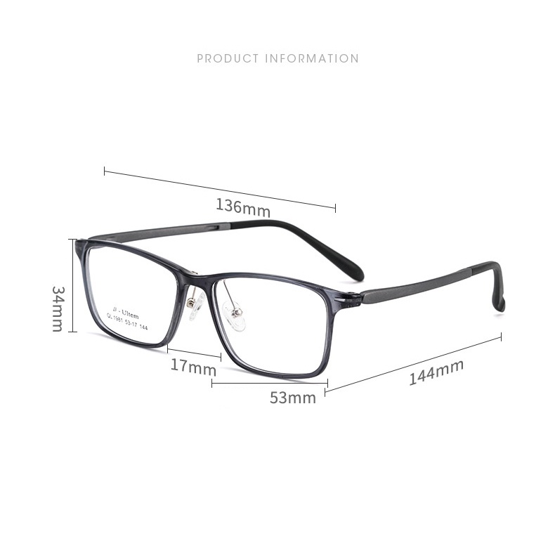 Gọng kính hevia tr90 nam thoải mái mặt to gọng kính siêu nhẹ gọng kính linh hoạt pt044