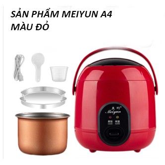 Nồi cơm điện mini Meiyun A4 1.2L tiện lợi BH 3 tháng