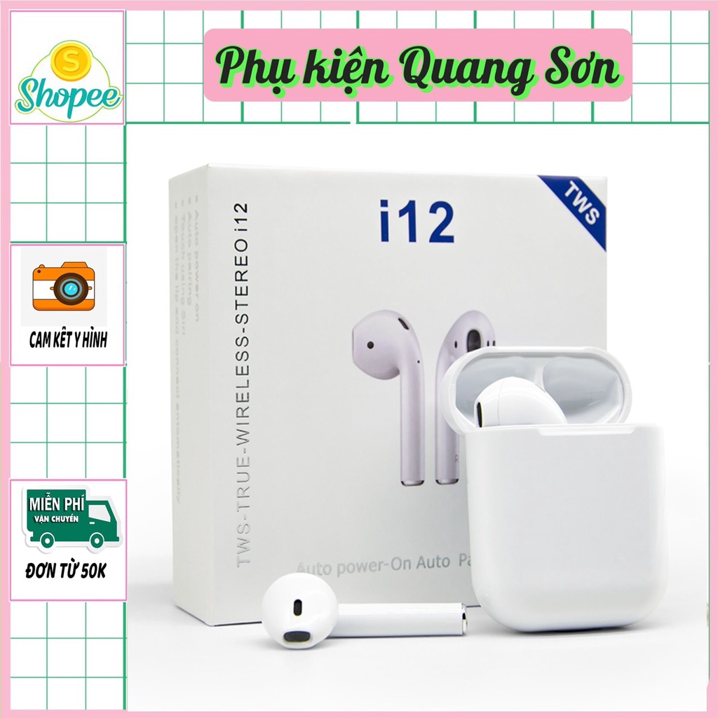 Tai Nghe i12 TWS Bluetooth 5.0 - CẢM ỨNG