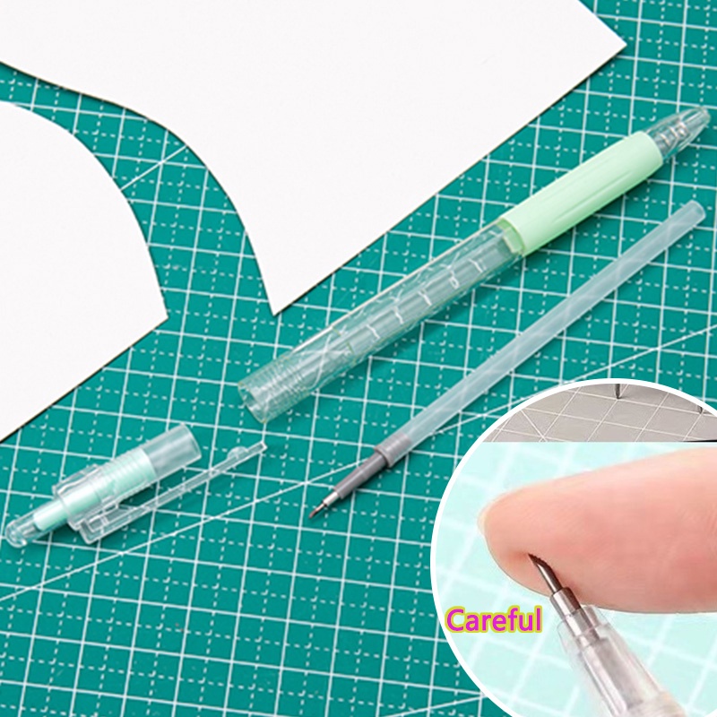 Dao Cắt Giấy Thủ Công Có Thể Thu Gọn Nhiều Màu Sắc Tiện Dụng