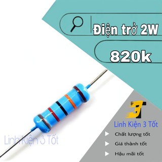 Điện trở 2w 820k 5% chân đồng