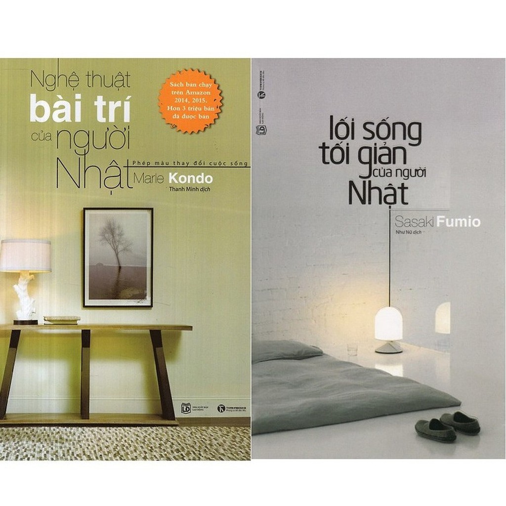 Sách - Combo nghệ thuật bài trí của Nhật (tái bản đổi tên Dọn Dẹp Cùng Marie Kondo) và lối sống tối giản người Nhật