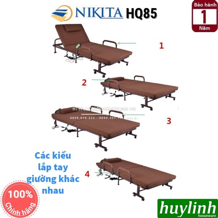 Giường xếp gấp bằng điện Nikita HQ85 - 85cm