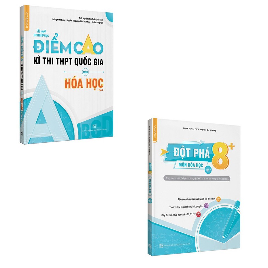 Sách - Combo Đột phá 8+ - Chinh phục điểm cao thi THPT Quốc gia môn Hoá học - Tập 2
