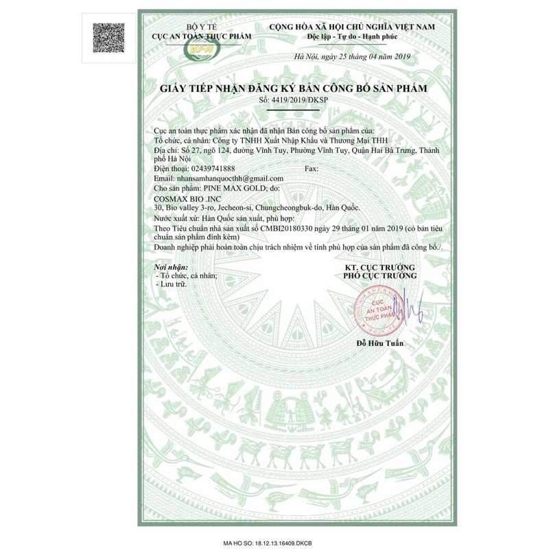 Tinh Dầu Thông Đỏ KWANGDONG PINE MAX GOLD Hàn Quốc, Hộp 120V