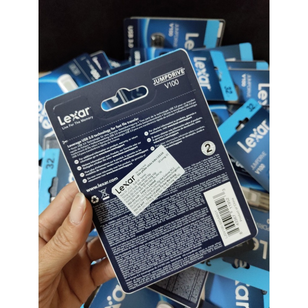 USB 32Gb Lexar Jumdrive S57 / V100 USB 3.0 Cao Cấp - Bảo hành 24 tháng