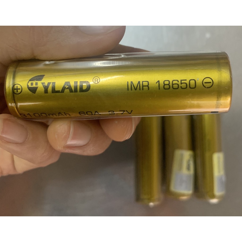 1 Viên Pin CYLAID 18650 Vàng 3100 mah 60A Chính hãng