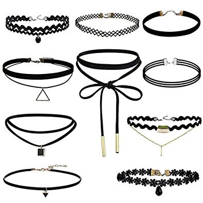 Bộ vòng cổ choker tattoo 12 chiếc thời trang