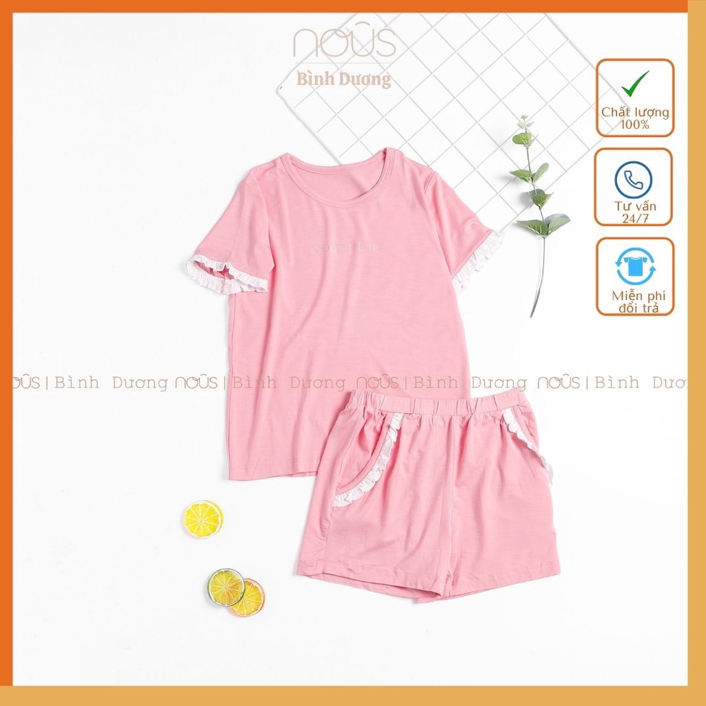 [Mã SKAMFSW175 giảm 10K đơn 50K] [CHÍNH HÃNG] Bộ cộc tay, dài tay pyjama họa tiết cho bé gái từ 2 đến 5 tuổi Nous