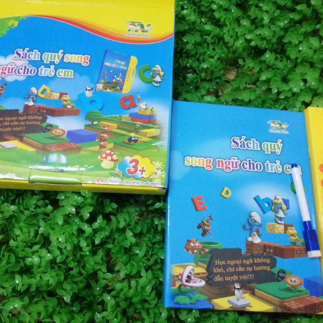 SÁCH SONG NGỮ THANH NGA Kèm Bảng gạt