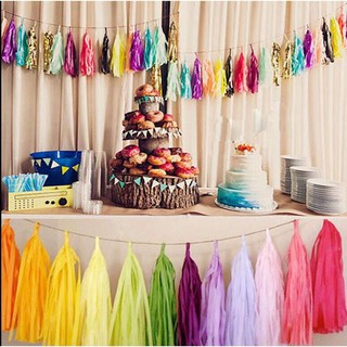 Set 5 dây tua rua trang trí tiệc
