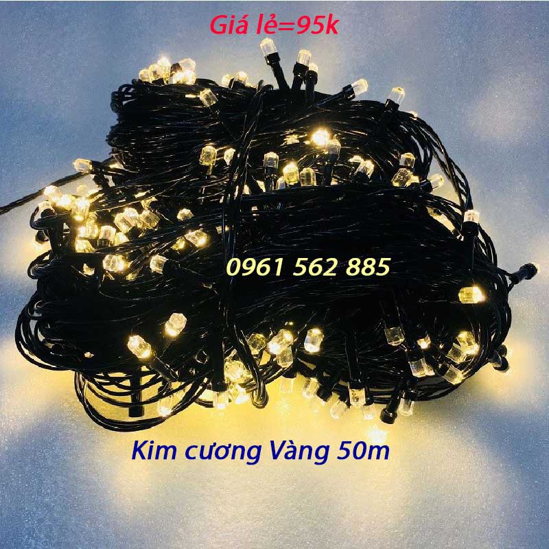 Đèn Nháy Led Kim Cương Dây Dài 50m Chống Nước Siêu Bền_Model 2021