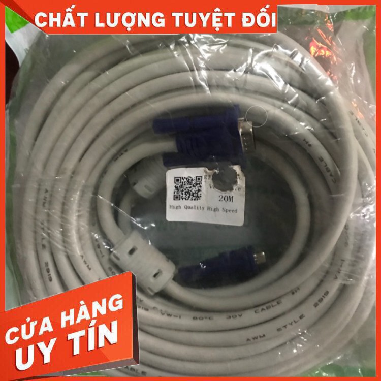 Dây VGA 3M,5M,10M,20M hàng chính hãng, lõi đồng to truyền tín hiệu tốt