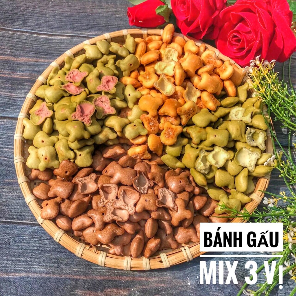 Bánh Gấu Nhân Kem Thiên Hồng - Bánh Gấu Chùm Ngây Moringa - Bánh Gấu Cafe Moringa - Bánh Gấu Mix Vị