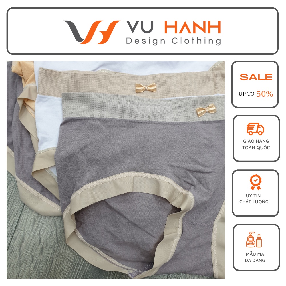 Quần chip đẹp phối viền viền lót kháng khuẩn không hằn viền | Shop Vũ Hạnh