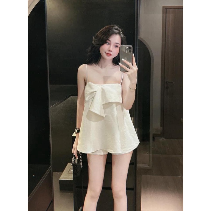 Set bộ 2 dây dạo phố xinh , bộ đồ sexy bánh bèo nữ B16