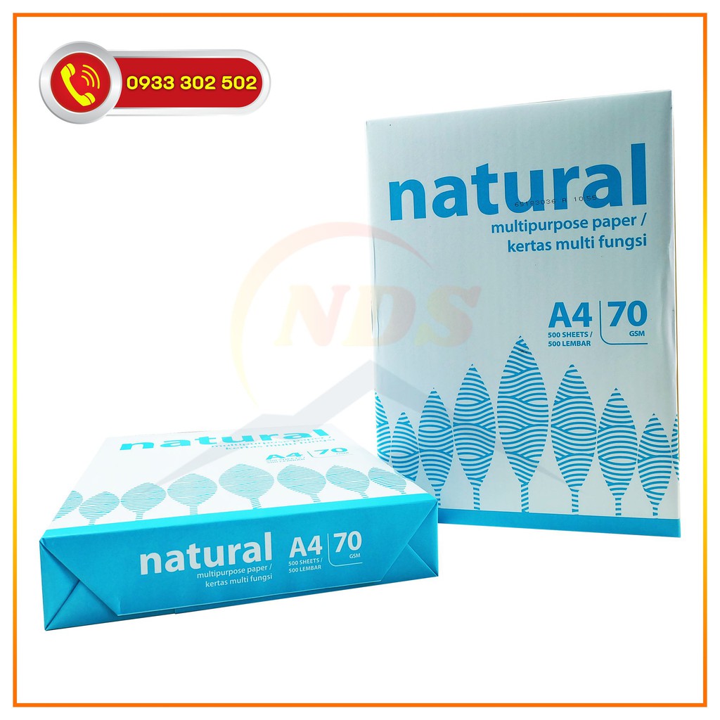 Giấy Natural A4 70gsm