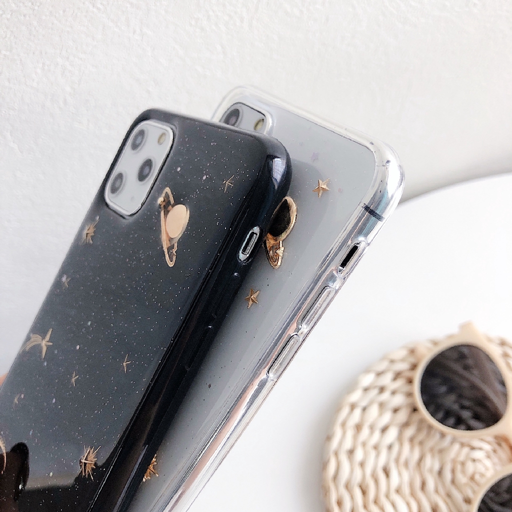 Ốp điện thoại hình bầu trời sao vàng 3d cho iphone 5/5s/6/6s/6plus/6s plus/7/8/7plus/8plus/x/xs/xs max/11/11pro max | BigBuy360 - bigbuy360.vn