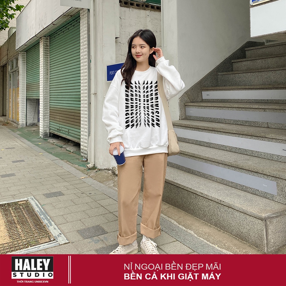 Áo Sweater TRENDIVISION 3D Nam Nữ unisex Chất nỉ bông đẹp thu đông phong cách Hàn Quốc cá tính mã HD244 Quà tặng ngẫu nh
