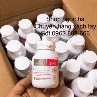 Viên bổ sung kẽm Bio Island Zinc cho trẻ từ 1 tuổi trở lên