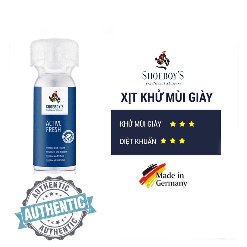 Xịt khử mùi giày SHOEBOY'S (AF-01) - Shoeboy's Active Fresh 100ml