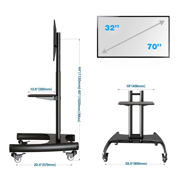 Giá treo tivi di động 32" - 65" NB NorthBayou AVA1500-60-1P