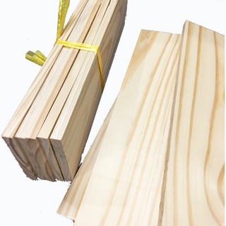 Thanh gỗ thông Pallet bào láng (Bó 5 thanh) - D30 x R8, dày 1,3 cm bào láng làm kệ trang trí