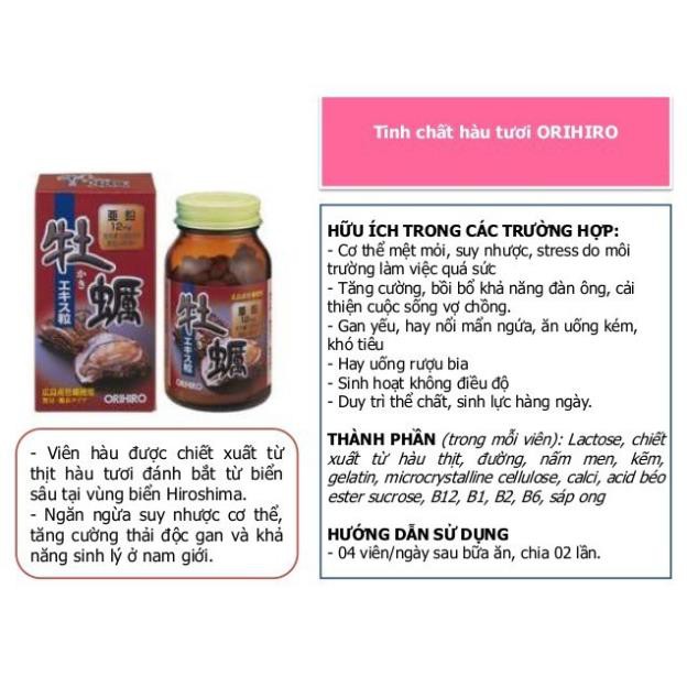 Tinh Chất Hàu Tươi Orihiro Oyster Nhật Bản | BigBuy360 - bigbuy360.vn