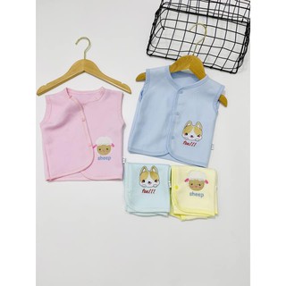 Áo gile cotton cho bé sơ sinh
