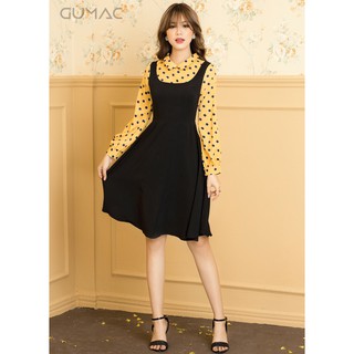 Đầm phối chấm bi GUMAC MS02901