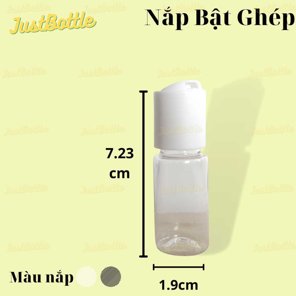 LỌ CHIẾT MỸ PHẨM 15ml có vòi nhấn xịt giá rẻ  VỎ CHAI NHỰA PET TRONG SUỐT NHỎ du lịch mini