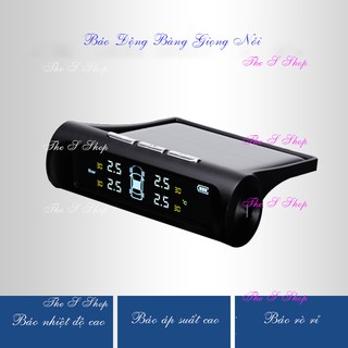 Cảm Biến Áp Suất lốp xe hơi TPMS thế hệ mới - Không Dây - chạy bằng năng lượng mặt trời